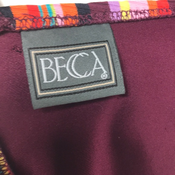 Becca Striped Bikini Top Size Large - Picture 4 of 6